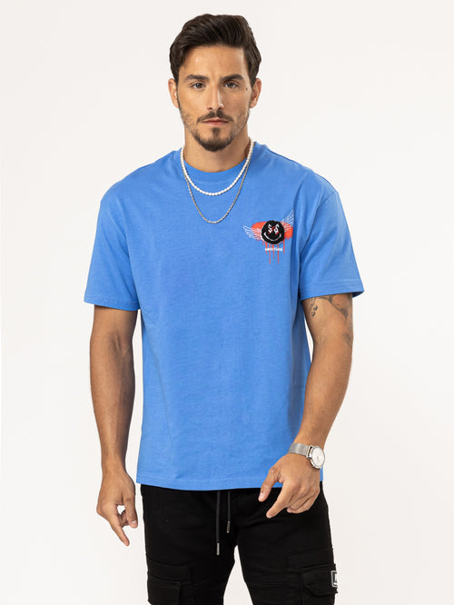T-SHIRT OVER SIZE Blue / XXS