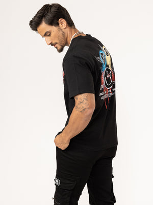 T-SHIRT OVER SIZE Black / XXS