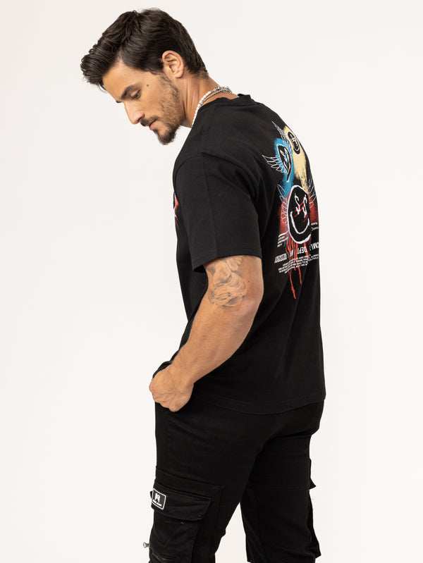 T-SHIRT OVER SIZE Black / XXS