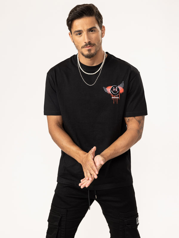 T-SHIRT OVER SIZE Black / XXS