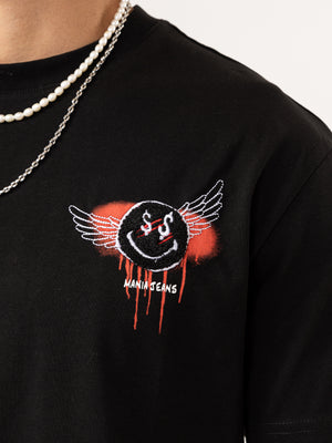 T-SHIRT OVER SIZE Black / XXS