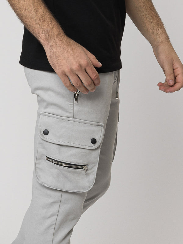 CARGO PANTS Light Gray / 46