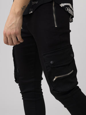 CARGO PANTS Black / 46