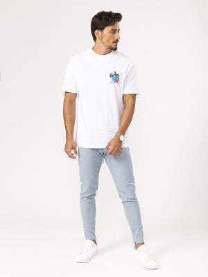 WOVEN PANTS Light-Blue / 46