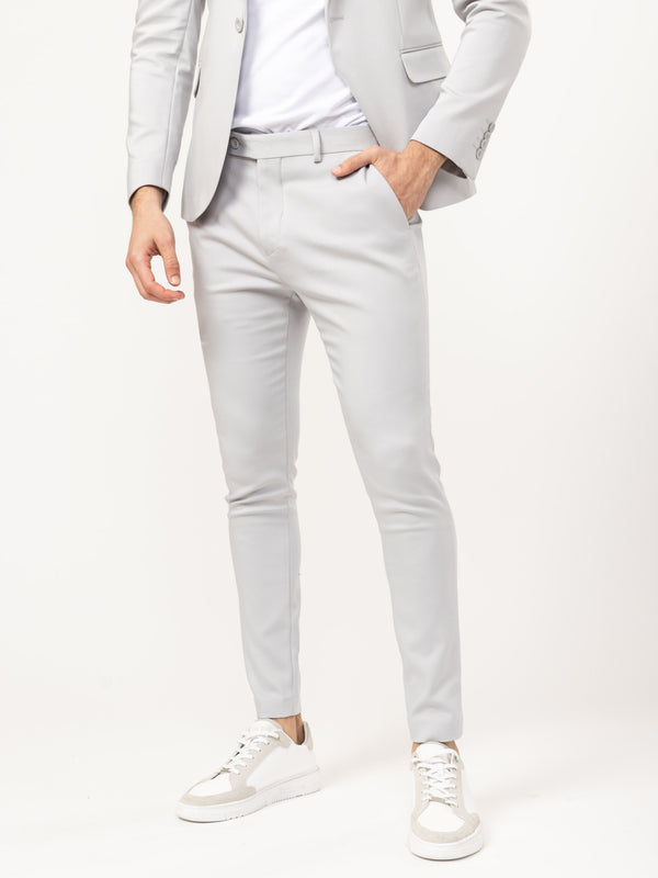 BASIC SUIT PANTS Light Gray / 48