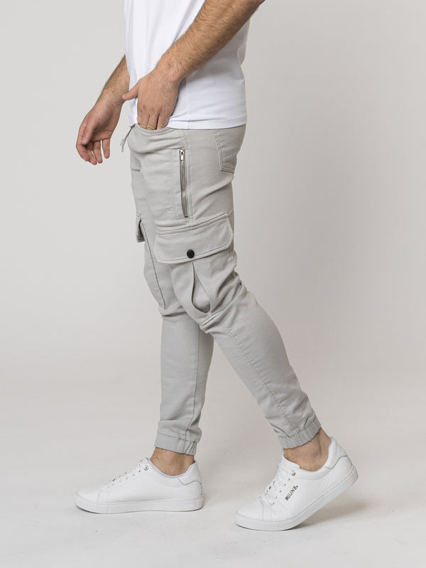 CARGO PANTS Light Gray / 46