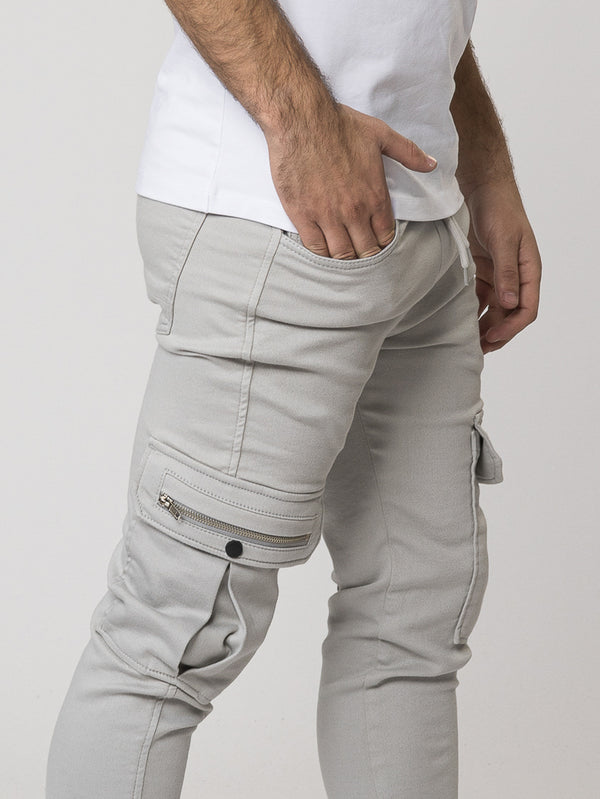 CARGO PANTS Light Gray / 46