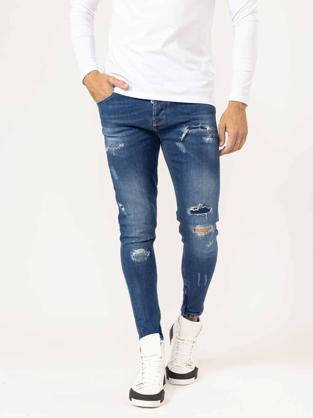 FASHION JEANS Blue / 38