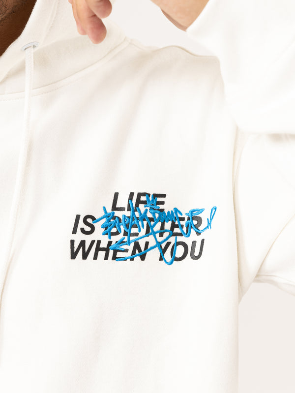 FASHION HOODIE White / XXS