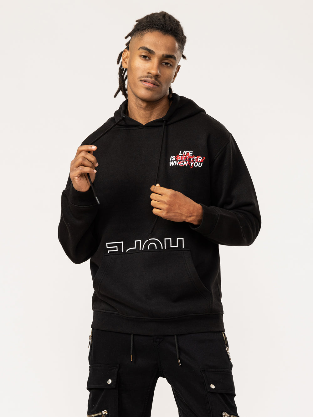 FASHION HOODIE White / XXS