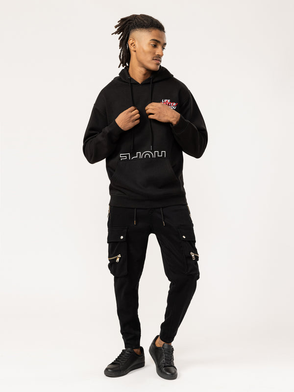 FASHION HOODIE Black / XXS