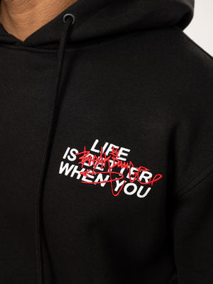 FASHION HOODIE Black / XXS