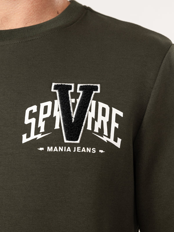SWEATSHIRT Army / XXS