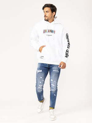 FASHION HOODIE White / XXS