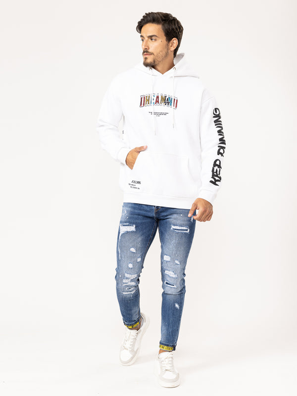 FASHION HOODIE White / XXS