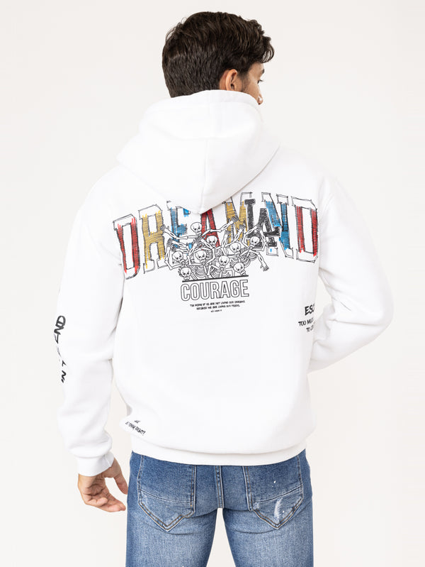 FASHION HOODIE White / XXS