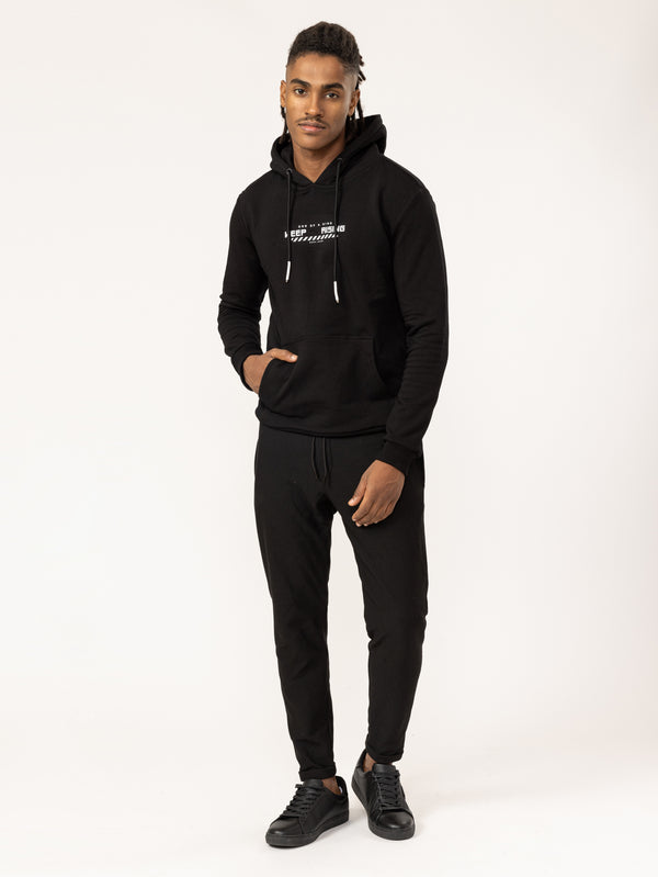 BASIC+HOODIE Black / XXS