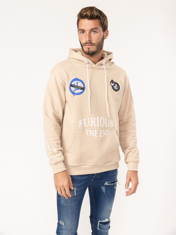 FASHION HOODIE Beige / XXS