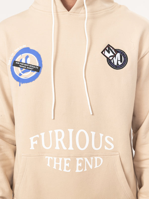 FASHION HOODIE Beige / XXS