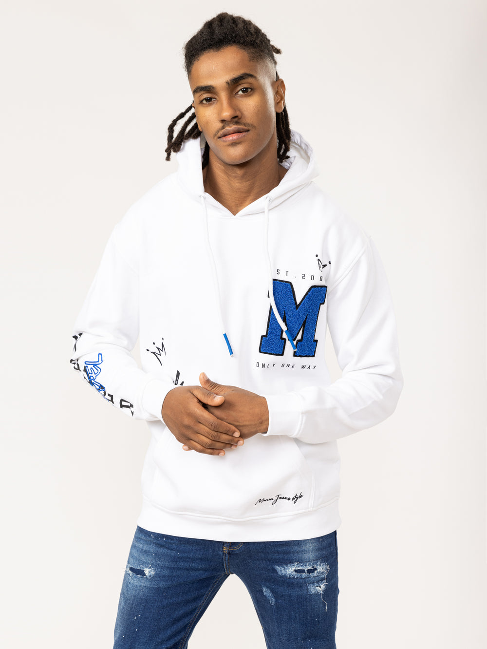 FASHION HOODIE White / XXS