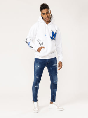 FASHION HOODIE White / XXS