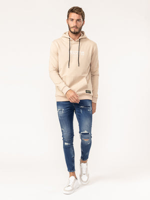 BASIC+HOODIE Beige / XXS