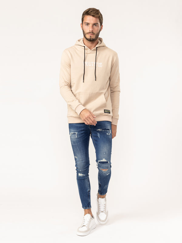 BASIC+HOODIE Beige / XXS
