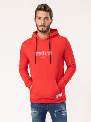 BASIC+HOODIE Red / XXS