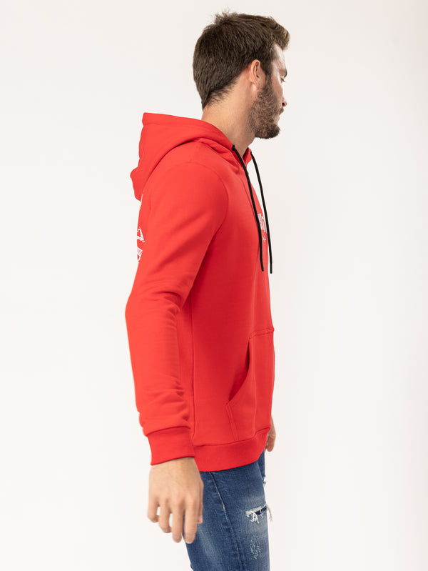 BASIC+HOODIE Red / XXS