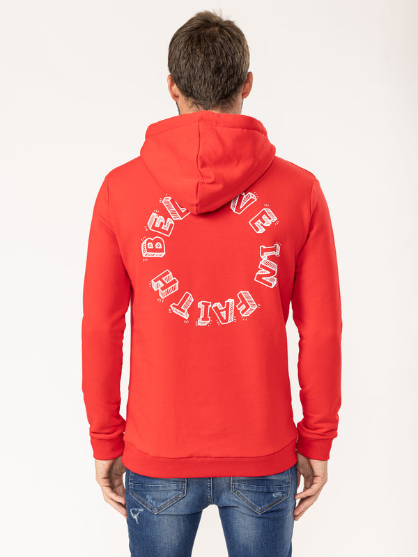 BASIC+HOODIE Red / XXS