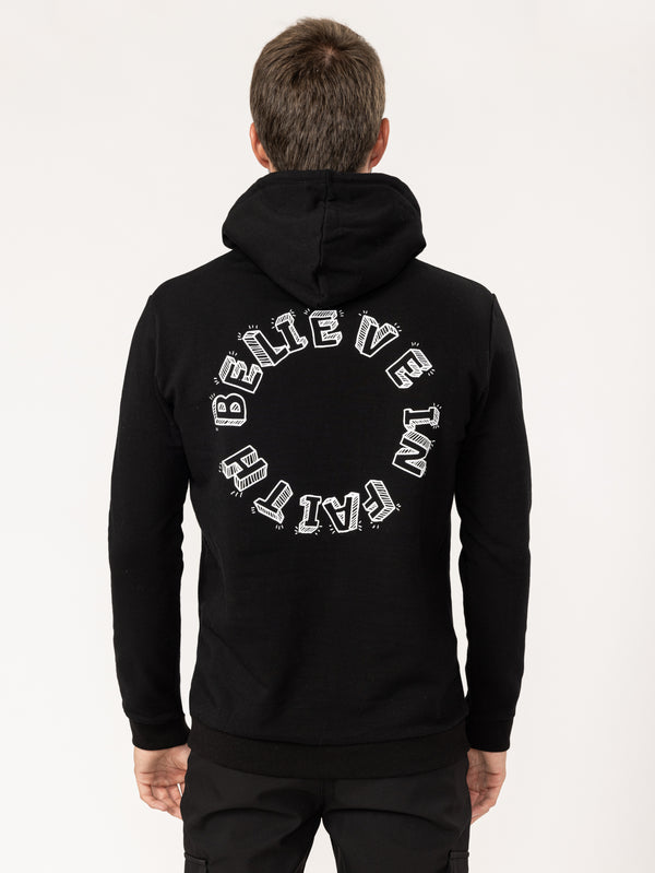 BASIC+HOODIE Black / XXS