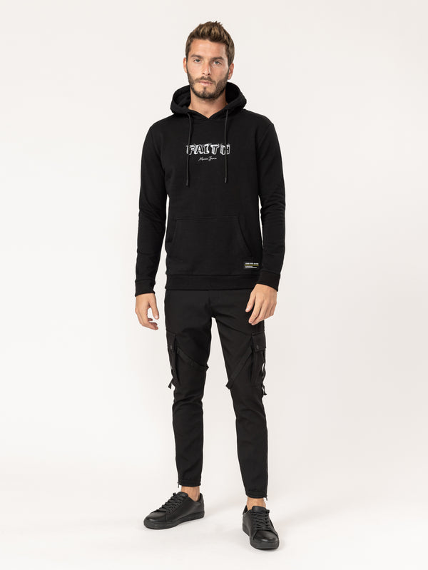 BASIC+HOODIE Black / XXS
