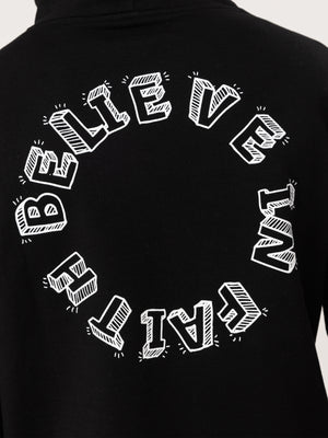 BASIC+HOODIE Black / XXS