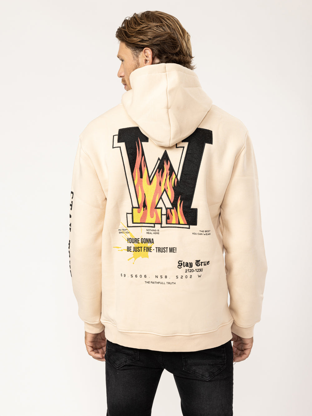 FASHION HOODIE Beige / XXS