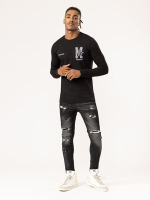 T-SHIRT Black / L