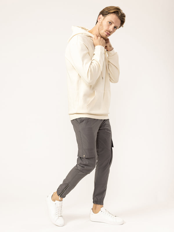 FASHION HOODIE Beige / S