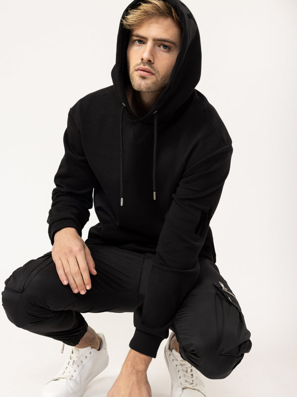 FASHION HOODIE Black / XS