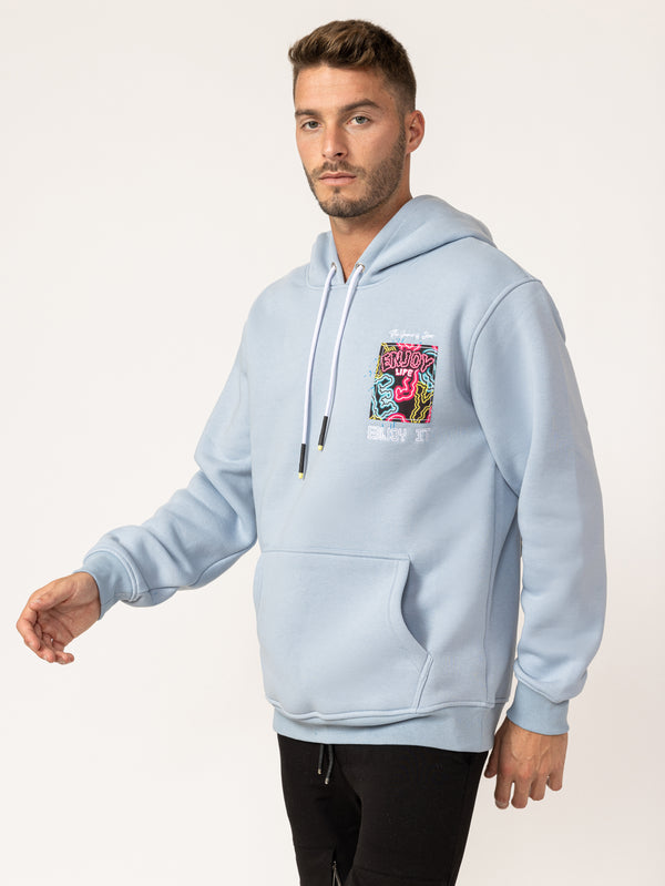 FASHION HOODIE Light-Blue / XXS