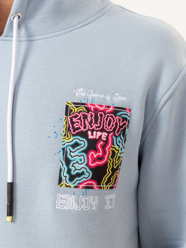 FASHION HOODIE Light-Blue / XXS