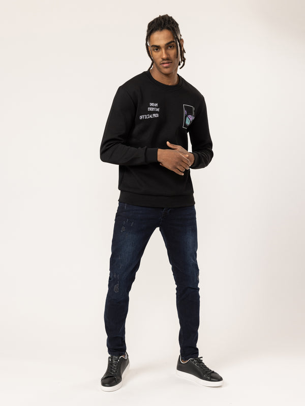 SWEATSHIRT Black / XXS