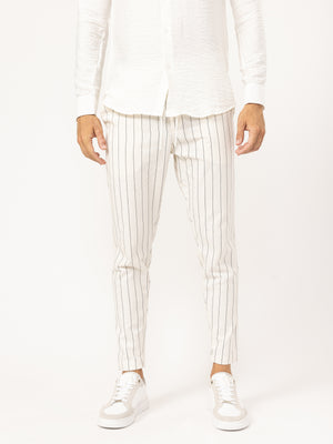 WOVEN PANTS Beige / 46