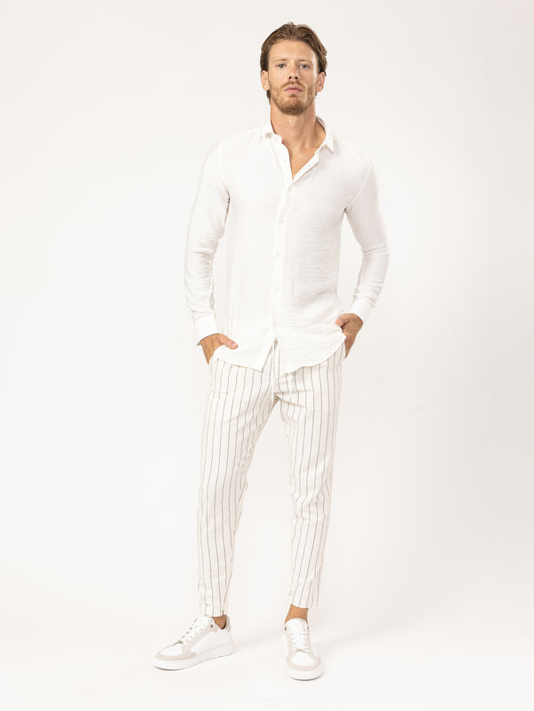 WOVEN PANTS Beige / 46