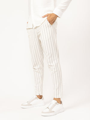WOVEN PANTS Beige / 46