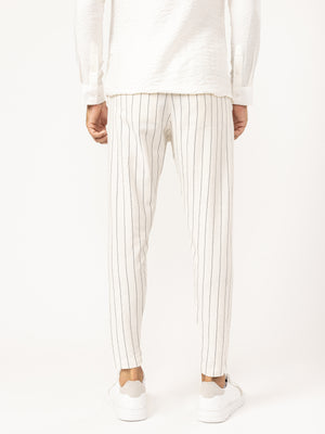 WOVEN PANTS Beige / 46