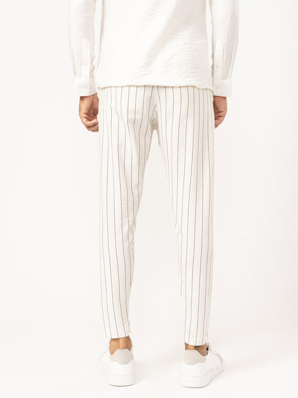 WOVEN PANTS Beige / 46