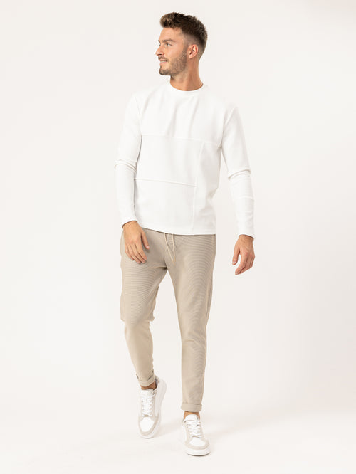 WOVEN PANTS Beige / 46