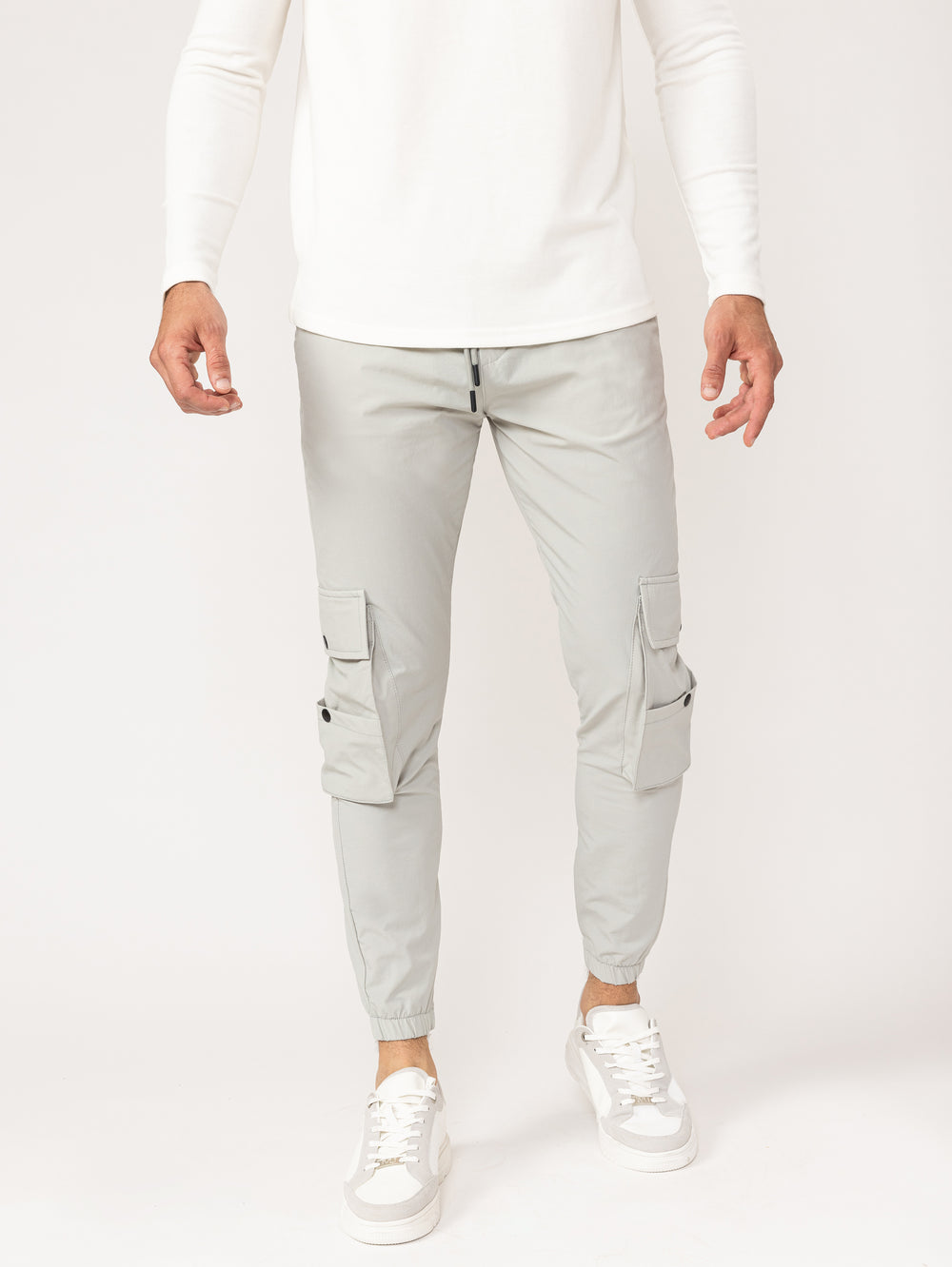 CARGO PANTS Light Gray / 48