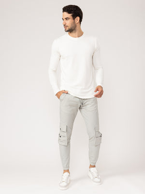 CARGO PANTS Light Gray / 48