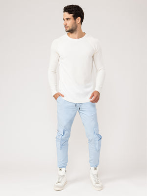 CARGO PANTS Light Blue / 48
