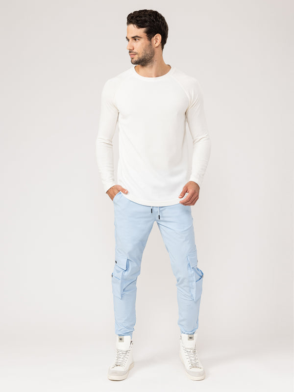 CARGO PANTS Light Blue / 48